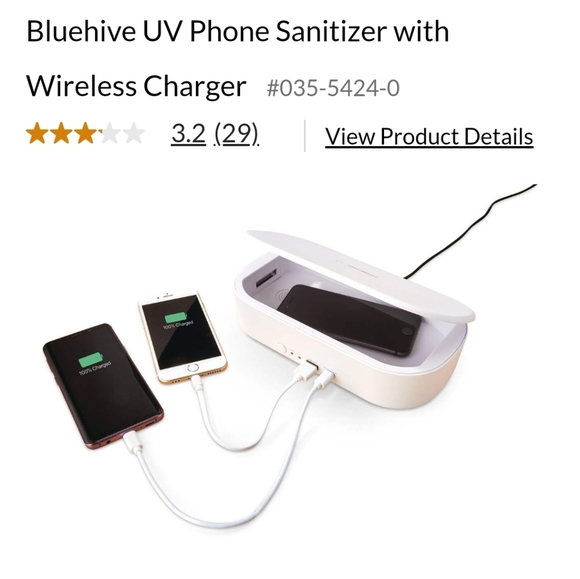 Bluehive Phone UV Light Sterilizer Box & Wireless Charging New in Box - Picture 4 of 4